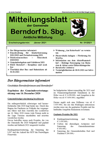 Mitteilungsblatt Nr. 01/2021